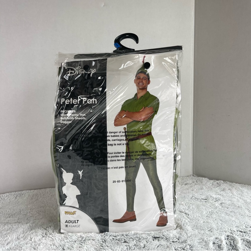 Spirit Men’s Peter Pan Costume in Green PLEASE READ DESCRIPTION